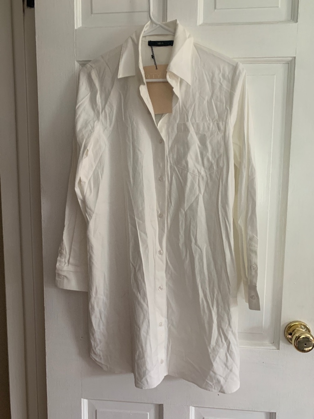NWT Miya long white shirt